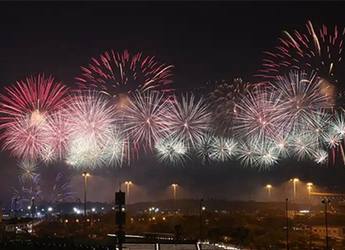 安国市焰火晚会